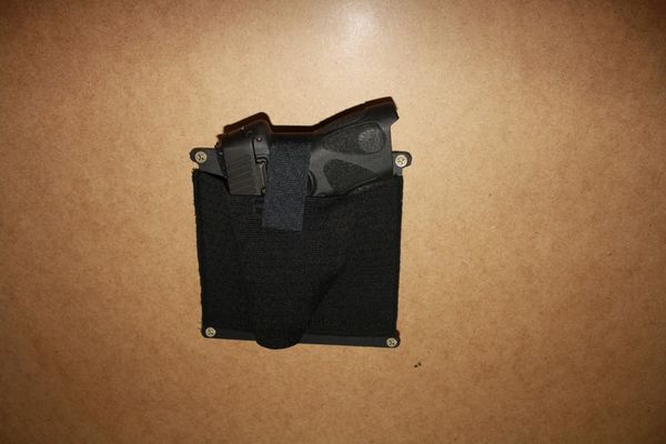Under The Desk, Counter, Dash or Anywhere Tactical Gun Holster Any Gun Anywhere