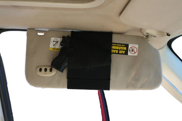 Automobile Sun Visor Gun Holster