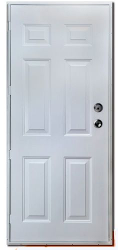 Out Swing 6 Panel Steel Exterior Door