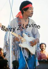 JIMI HENDRIX 8X10 PRINT AUTOGRAPHED BY BARRY Z LEVINE