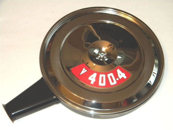 Limpiador De Aire Cromado 14" X 3" Con Calcomanía Para Firebird, GTO, Grand Prix - Kit Completo, Estilo Clásico