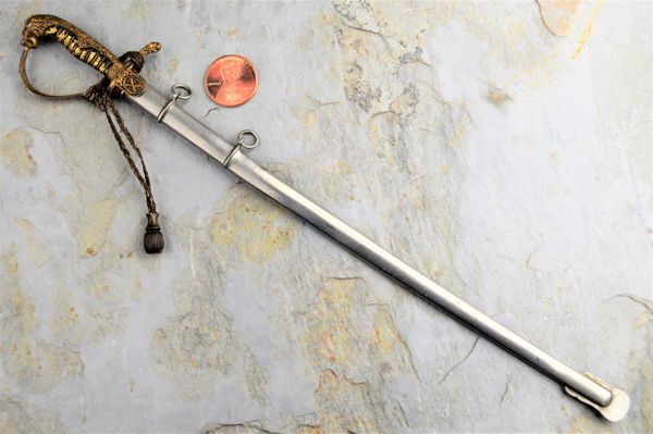 Imperial Artillery Officers Miniature Sword/Letter Opener with Very Rare Intact Portapee
