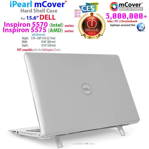 mCover Hard Shell Case for 15.6 Dell Inspiron 15 5570 Intel 5575 AMD Laptop NOT Compatible with Other Dell Inspiron 5000 Series Models Laptop iPearl mcover chromebook case laptop case