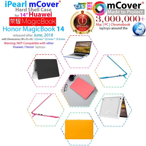 mCover Hard Shell Case only for 14-Inch 2019 Huawei 14-Inch MateBook D (Not for 2020 14 Matebook D)