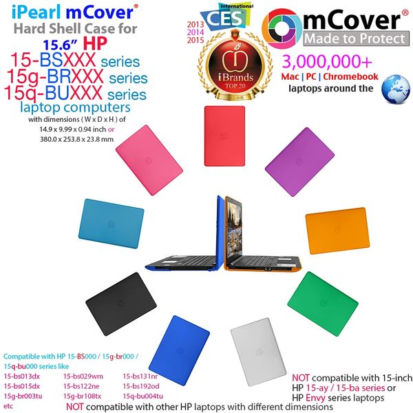 mCover Hard Case Compatible with 15.6" HP Notebook 250 G6 / 15-BSxxxx / 15G-BRxxx (Nor for other models)