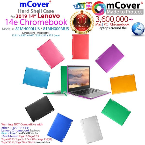 mCover Hard Shell Case for 2019 14" Lenovo 14e Series Chromebook Laptop (NOT Fitting Older 14" Lenovo N42 / S330 and 11.6" N22 / N23 / N24, etc Chromebook)