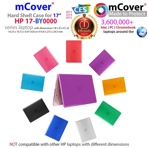 mCover Hard Shell Case for 17" HP 17-BY0000 Series (17-BY0000 to 17-BY9999) Notebook PC (NOT Fitting Other HP Pavilion or Envy laptops)