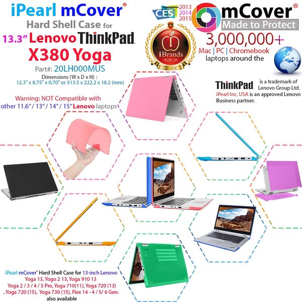 mCover Hard Shell Case for Lenovo ThinkPad Yoga 380 13.3 Inch laptop computer