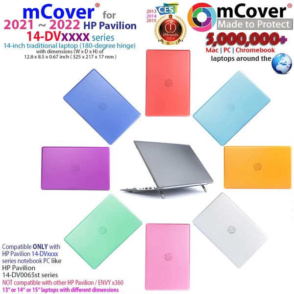 mCover Case Compatible for 2021~2022 14" HP Pavilion 14-DVxxxx Series Traditional (with 180° Hinge) Notebook Computers ONLY (NOT Compatible with Other HP Pavilion Series)