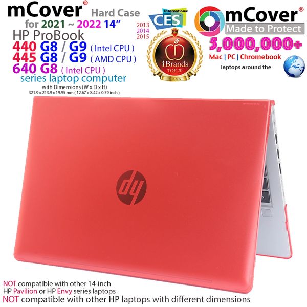 Coque mCover Compatible avec Les Ordinateurs Portables HP ProBook 450 G8/G9  et 455 G8/G9 Series 2021~2022 15,6 Uniquement (ne Convient Pas aux Autres  modèles HP) Bleu : : Informatique