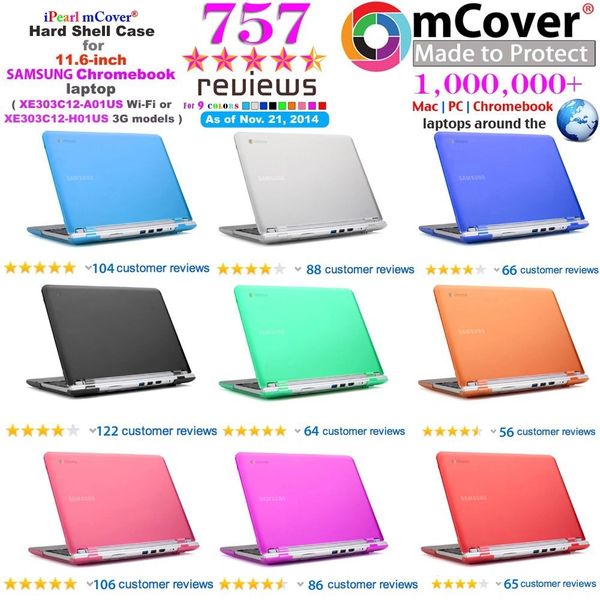 mCover Hard Shell Case for 11.6 Samsung Chromebook 11.6" (XE303C12 series Wi-Fi or 3G) laptop