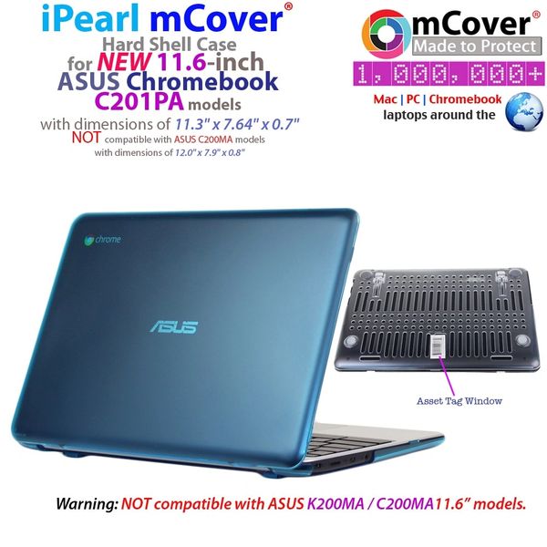 mCover Hard Shell Case for 11.6-inch ASUS C201PA series Chromebook 