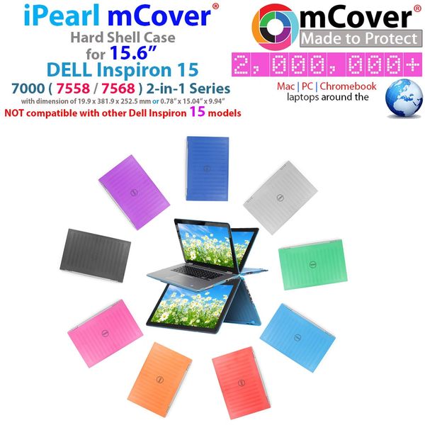 mCover Hard Shell Case for 15.6" Dell Inspiron 15 7558 / 7568 2-in-1 Convertible Laptop Computer