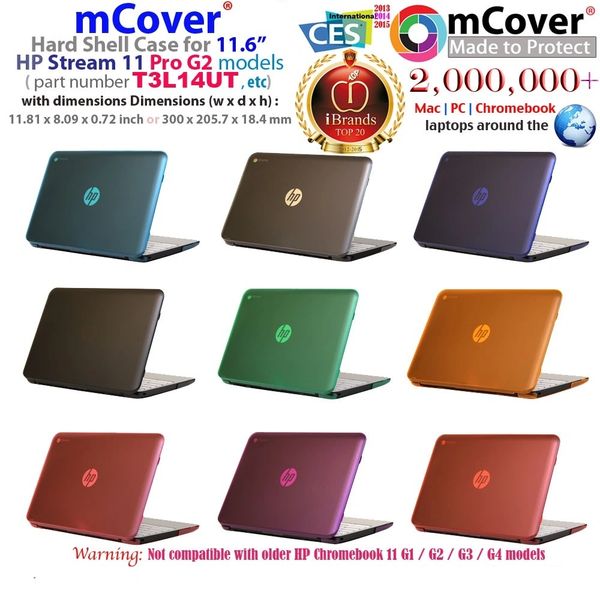 mCover Hard Shell Case for 11.6" HP Stream 11 Pro G2 and HP Stream 11 Rxxx series Windows laptops
