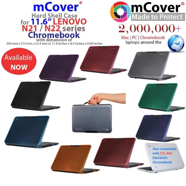 mCover Hard Shell Case for 11.6" Lenovo N21 / N22 CTL NL6 Chromebook (**Not compatible with Lenovo chromebook 11.6 N20p, N22 Winbook**)