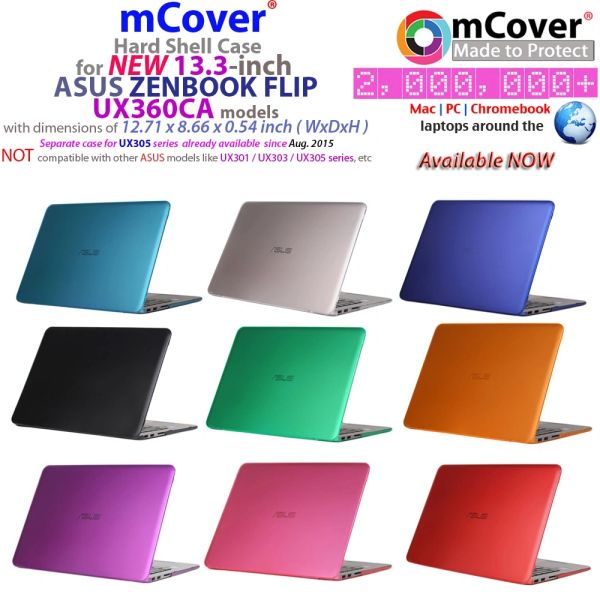 mCover Hard Shell Case for NEW 13.3-inch ASUS ZenBook UX360CA Flip laptop (**NOT for ASUS UX360UA**)