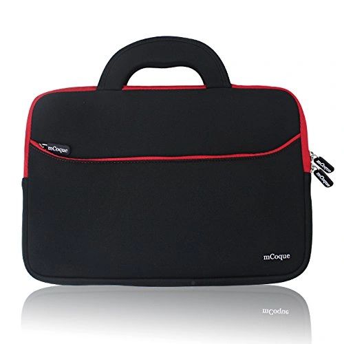 High Quality Portable Neoprene Carrying Laptop Sleeve Case Bag w/ Handles and Accessory Pocket