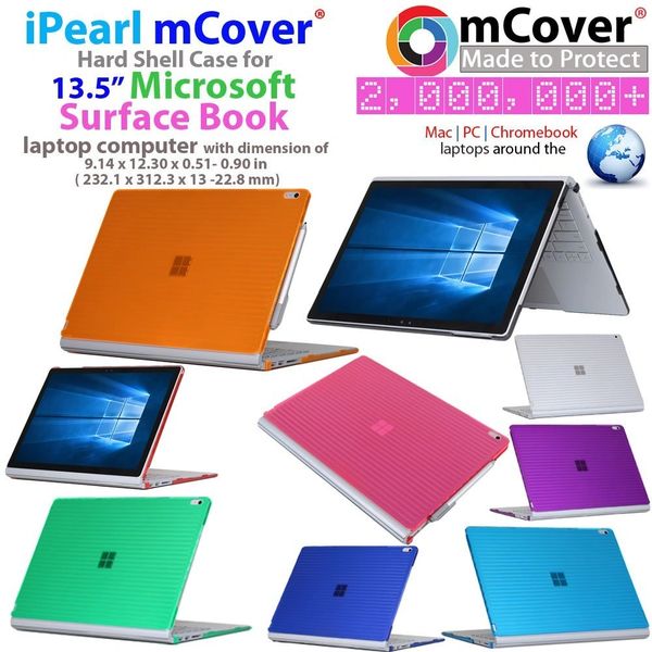 mCover Hard Shell Case for 13.5 inch Microsoft Surface Book Computer iPearl mcover chromebook case laptop case