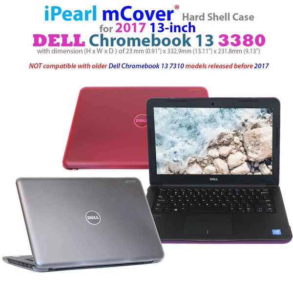 mCover Hard Shell Case for 13.3" Dell Chromebook 13 3380 series laptop computers released after Feb. 2017