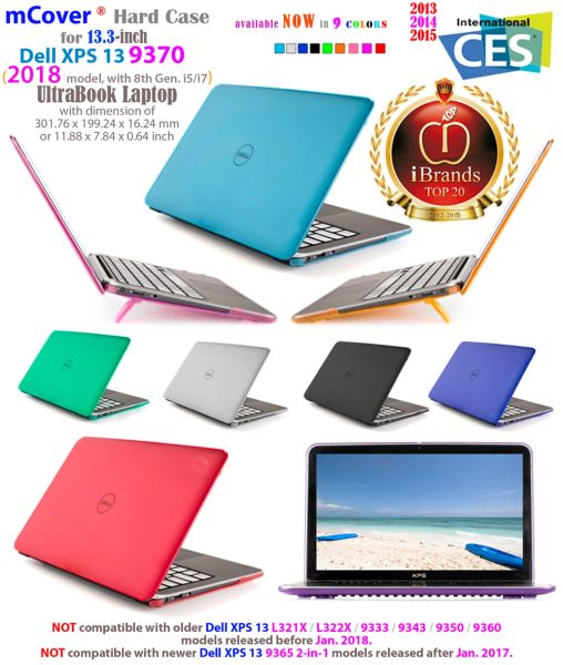 mCover Hard Shell Case for 13.3" Dell XPS 13 model 9305 / 7390 Non 2 in 1 / 9380 / 9370 (2019 / 2018 model) Ultrabook laptop