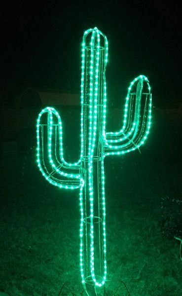 7 FOOT DELUXE LIGHTED LED CACTUS