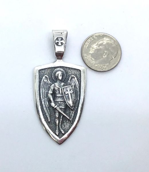 Archangel Michael large pendant | Lily Chartier Pearls Jewelry & Supplies