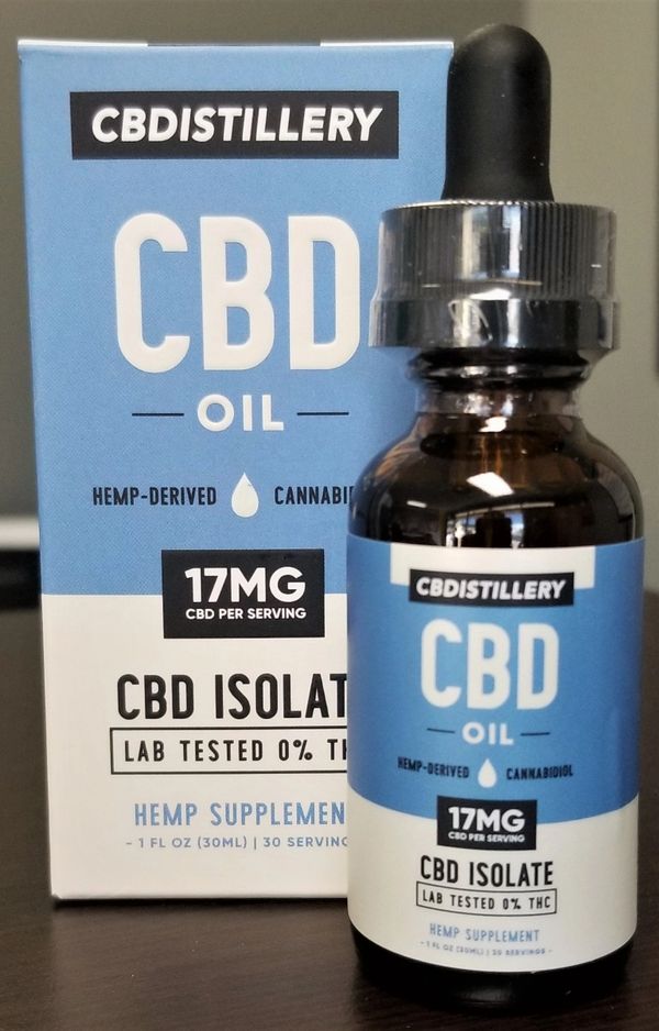 CBD oil Isolate, Zero THC, 500 mg
