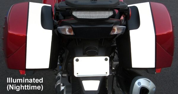 RK-214 Kawasaki Motorcycle Reflective Kit -- Fits the rear of the saddlebags on the Kawasaki Concours 14 (GTR1400) Sport Touring Motorcycle