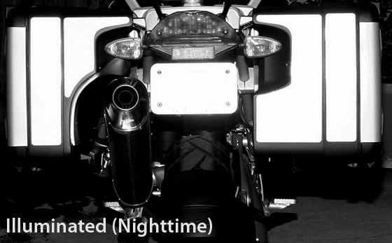 RK-11 BMW Motorcycle Reflective Kit: -- -- Fits the rear of the Vario saddlebags on the 2005-2012 BMW R1200GS