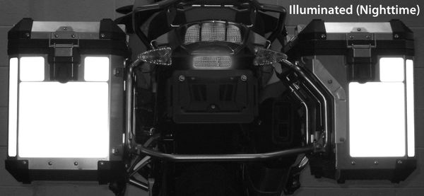 RK-38 BMW Motorcycle Reflective Kit: -- -- Fits BMW R1200GSW and R1250GSW Adventure Bags