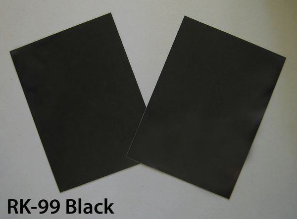 RK-99B Do-It-Yourself Reflective Sheet Kit: Two 8"x11" sheets of 3M Black reflective vinyl, shines back bright white at night..