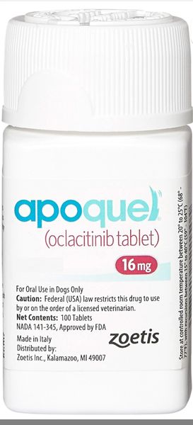 Apoquel (oclacitinib) 16mg 100ct Bottle ($254/bottle with ZOETIS ...