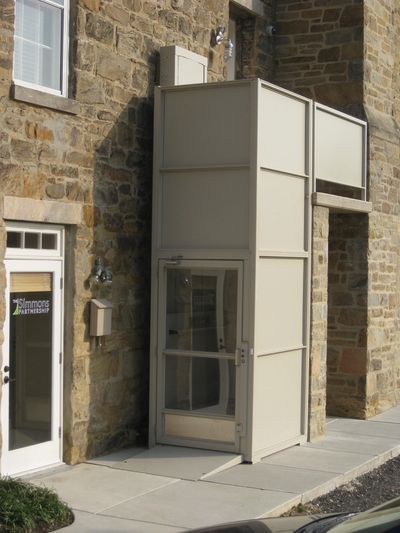 Vertical Platform Lift with Factory Aluminum Enclosure
