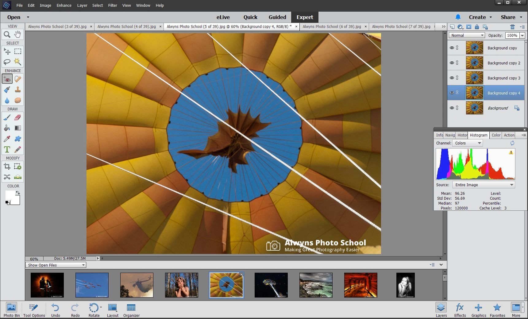 Photography Software course 22 Photoshop Elements Introduction by Alwyns Photo School Melbourne
