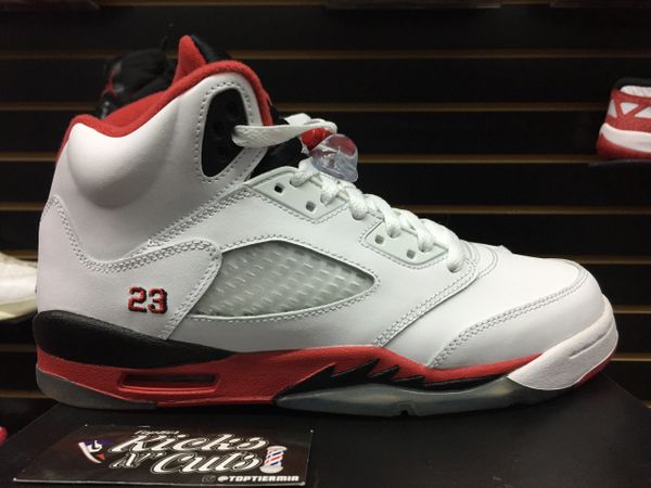 jordan 5 fire red size 7.5