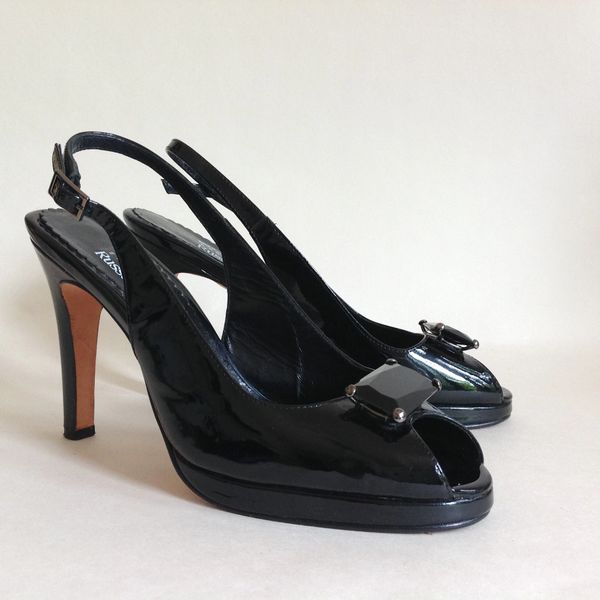 Russell & Bromley Beverly Feldman 'Swanky'Black Patent Leather ...