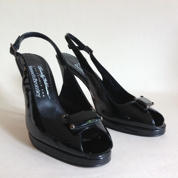 Russell & Bromley Beverly Feldman 'Swanky'Black Patent Leather ...