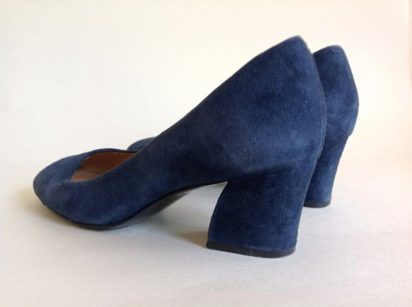 Nine west store blue suede heels