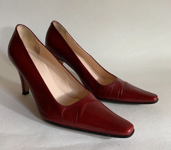 Hobbs Oxblood All Leather Work Formal Court Shoe 3.25” Slim Heel UK Size 4.5 EU 37.5