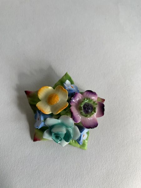 Bone China Flower Pin Made in England