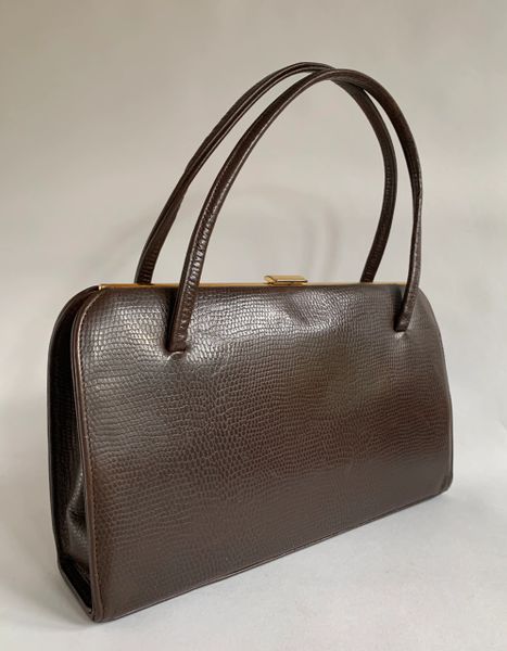 Faux leather outlet handbag