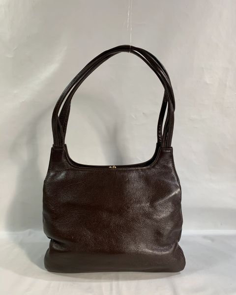 Vintage 1960s Handbag In Soft Leather With Fabric Lining Pouch Purse ...