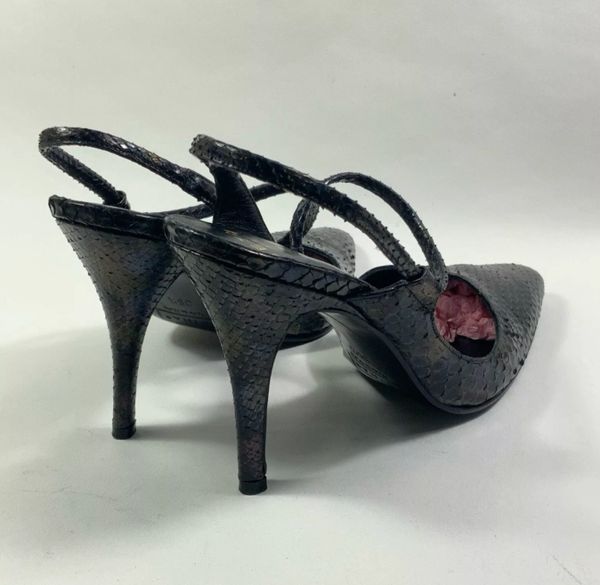 Snakeskin on sale slingback heels