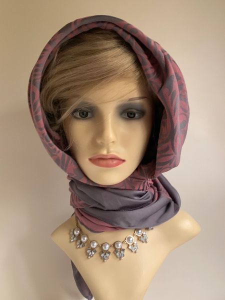 Vintage Silk Scarf Head Wrap