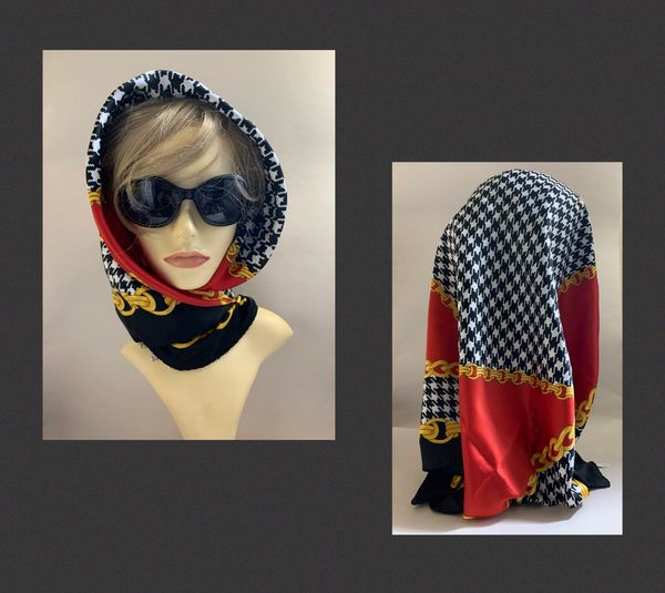 Vintage Silk Scarf Head Wrap