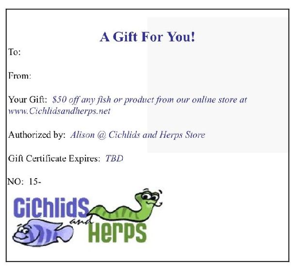 Gift Certificate - $50