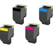Lexmark 70C1HK0 70C1XK0 701HK Black 70C1HC0 70C1XC0 701HC Cyan 70C1HM0 70C1XM0 701HM Magenta 70C1HY0 70C1XY0 701HY Yellow 701H Compatible Toner Cartridge