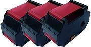 FrancoTyp-Postalia 58.0034.3073.00 Optimail 30 Compatible Red Optimail Ribbon - 3 Pack