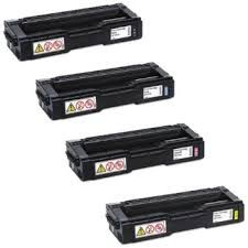 Ricoh 407539 Black 407540 Cyan 407541 Magenta 407542 Yellow Compatible Toner Cartridge