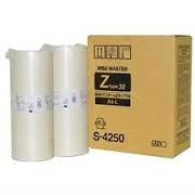 Risograph S4250 A4-I Genuine Z Type 30 Thermal Master Rolls - 2 Pack